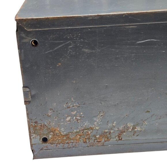 Vintage Metal Industrial Card File Drawer Postcard Photo Storage Steelmaster - Picture 9 of 16